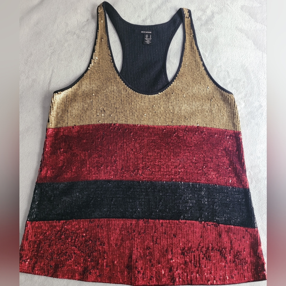 DKNY SEQUIN TANK TOP